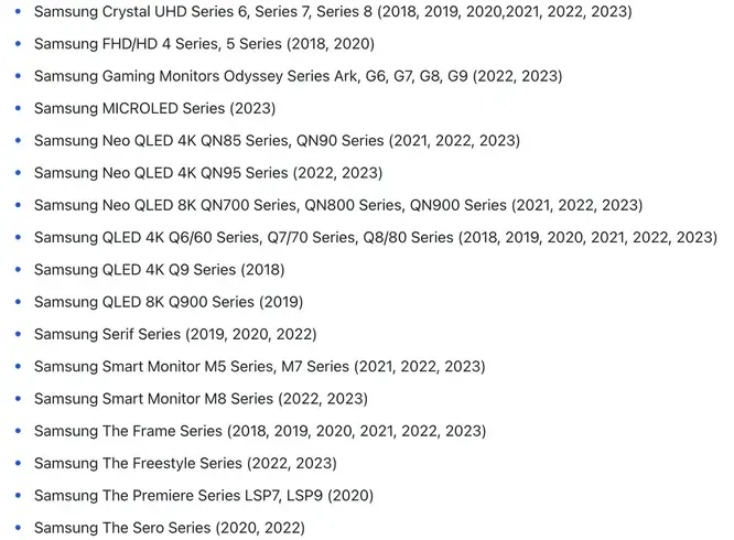 Samsung 电视是否支持 AirPlay