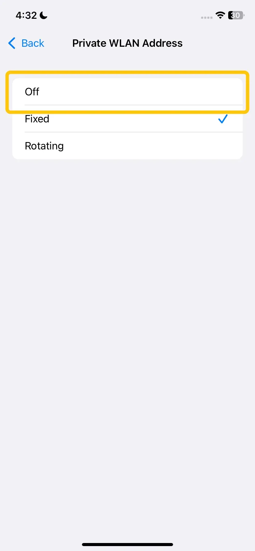 iPhone 私有 Wi‑Fi 地址设置