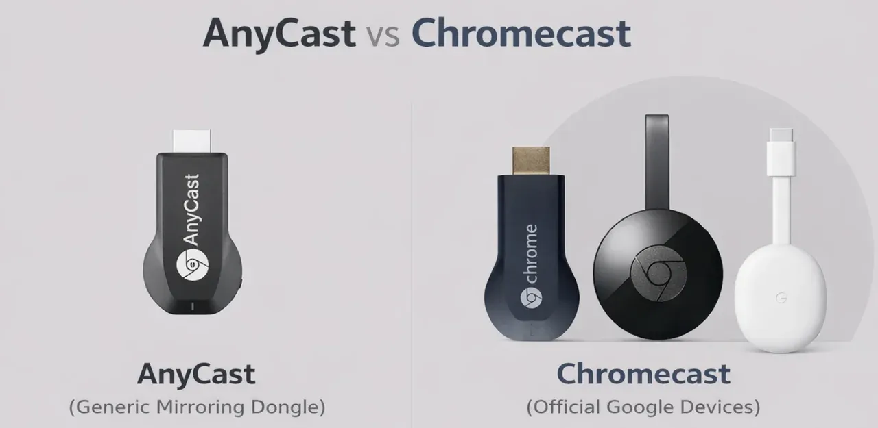 AnyCast 并不是 Chromecast