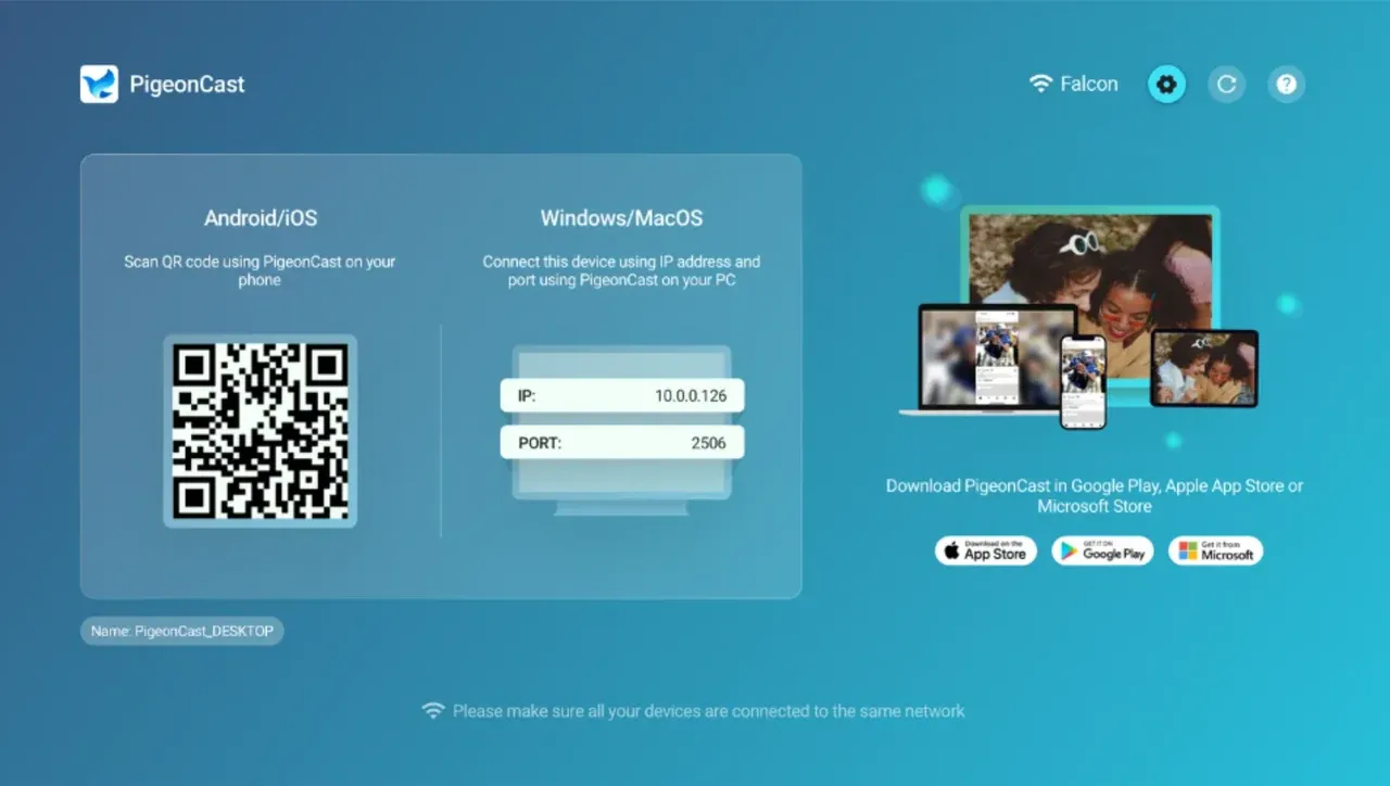 在 Fire TV 上安装 PigeonCast