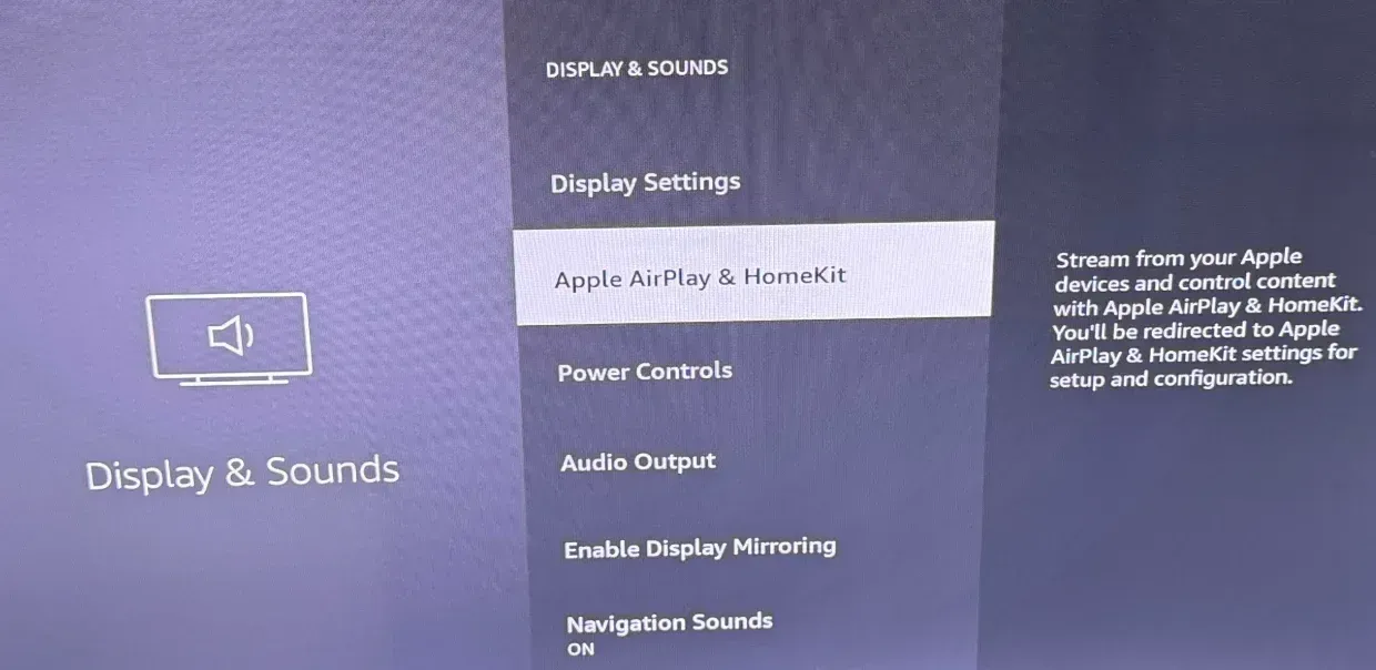 在 Fire TV 上查找 AirPlay 接收能力