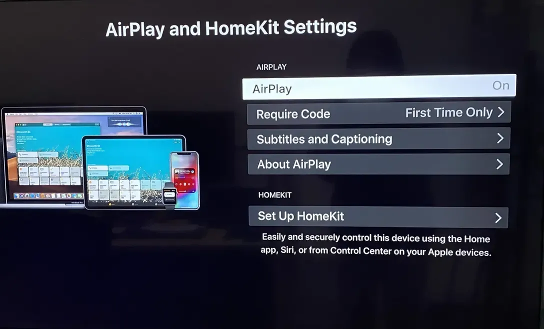 飞利浦电视上的 AirPlay 与 HomeKit 设置