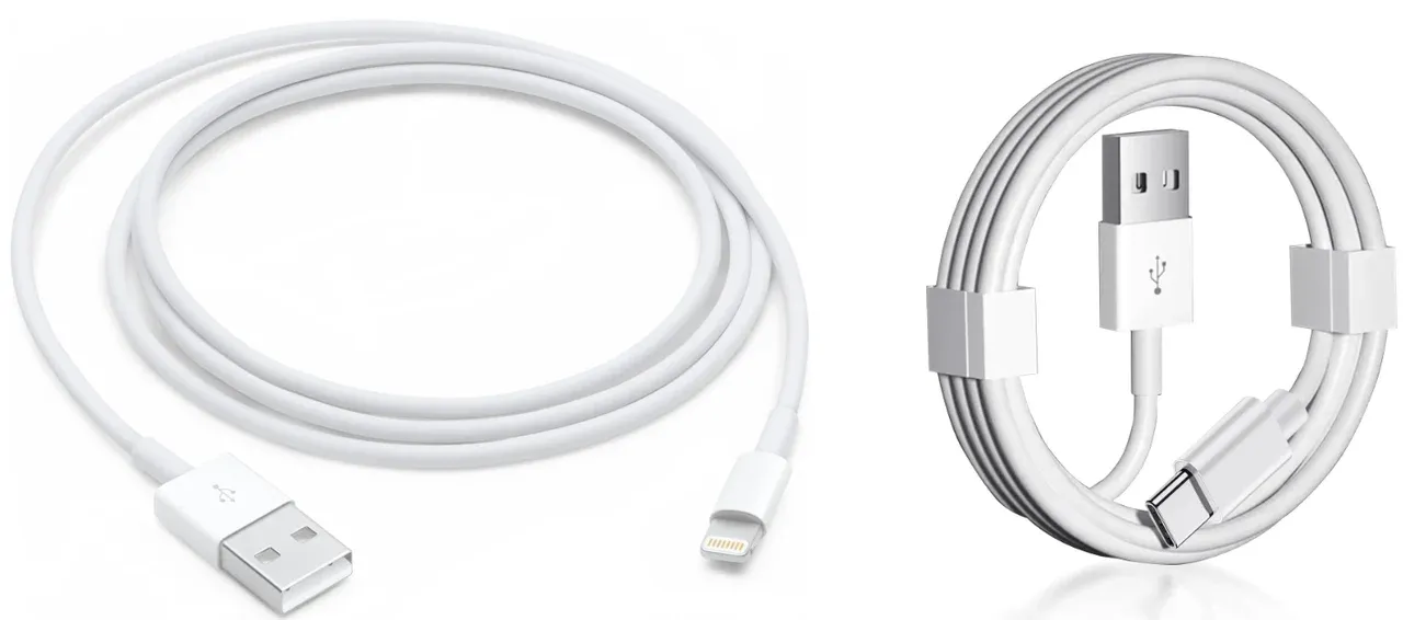 Lightning 转 USB-A 与 Lightning 转 USB-C 线缆